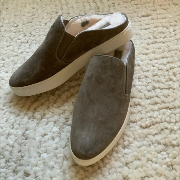 Vince Shearling-Lined Slide-On Sneaker - Picture 3 of 4